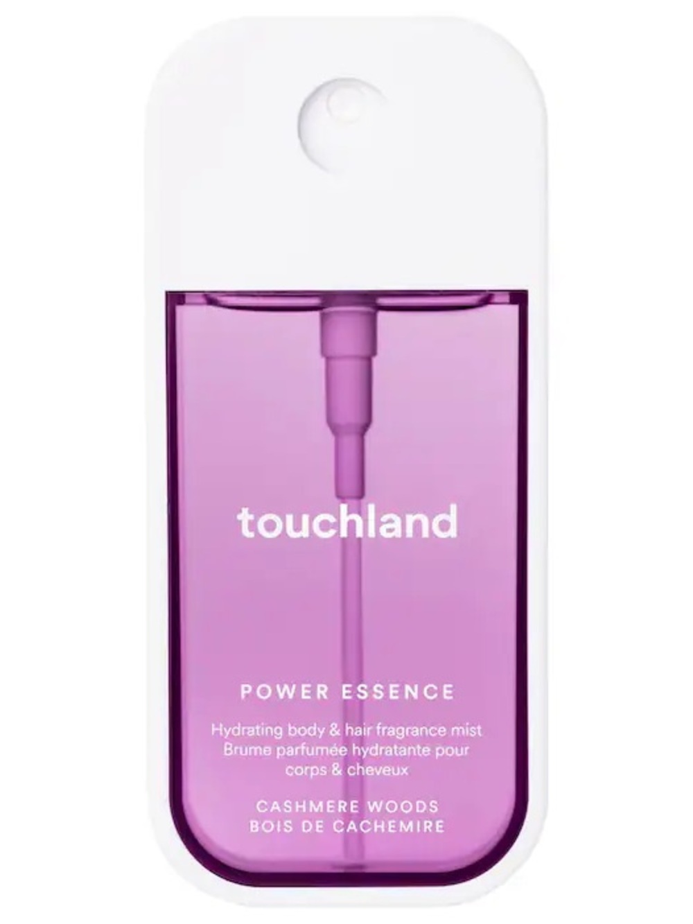 Touchland Power Essence Hydrating Body & Hair Mist — Purple (Cashmere Woods)